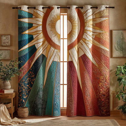 Mystic Dawn Radiance Quilted Curtains NCU0XD2054