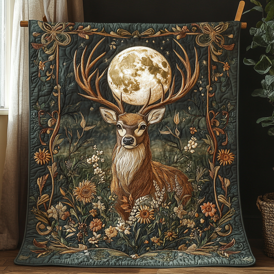 Mystic Deer Quilted Blanket NCU0DV3158