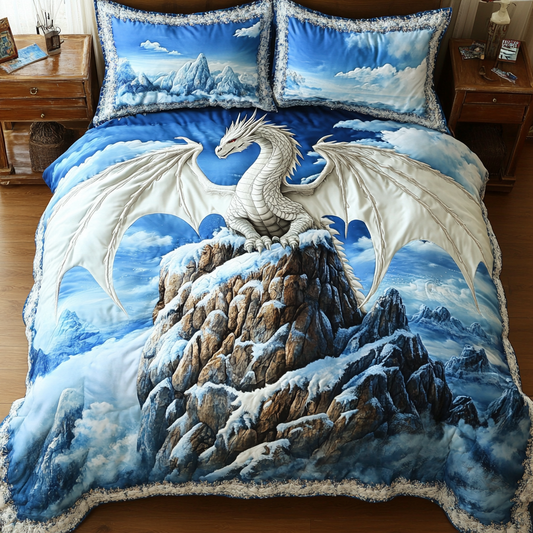 Mystic Dragon 3-Piece Quilted Bedding Set NCU0DK8040