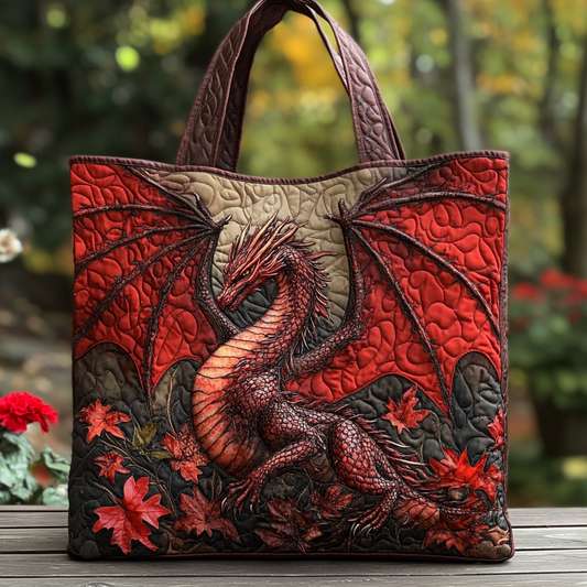 Mystic Dragon Quilted Tote Bag NCU0DK9131