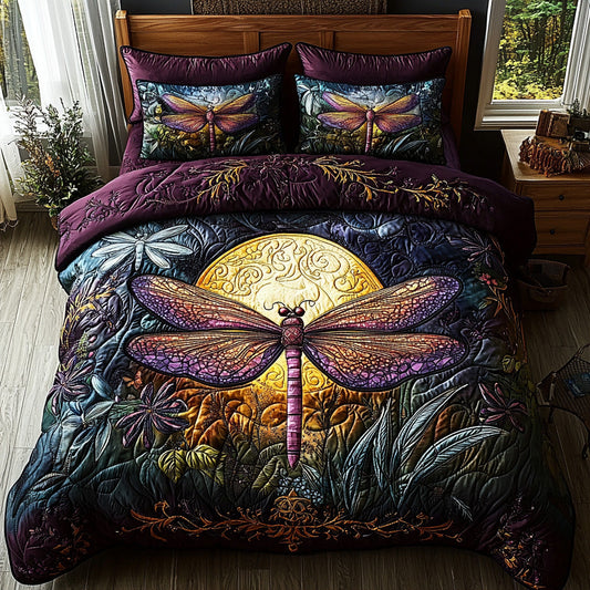 Mystic Dragonfly 3-Piece Quilted Bedding Set NCU0DV6528