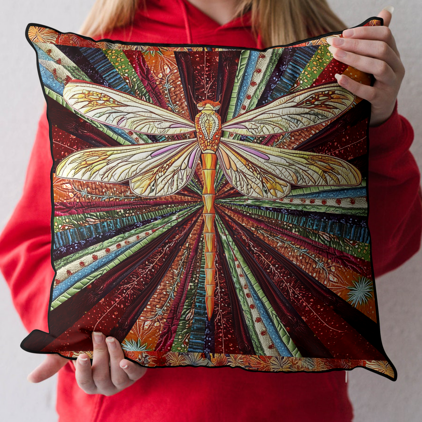 Mystic Dragonfly Quilted Pillow Case NCU0DK4247