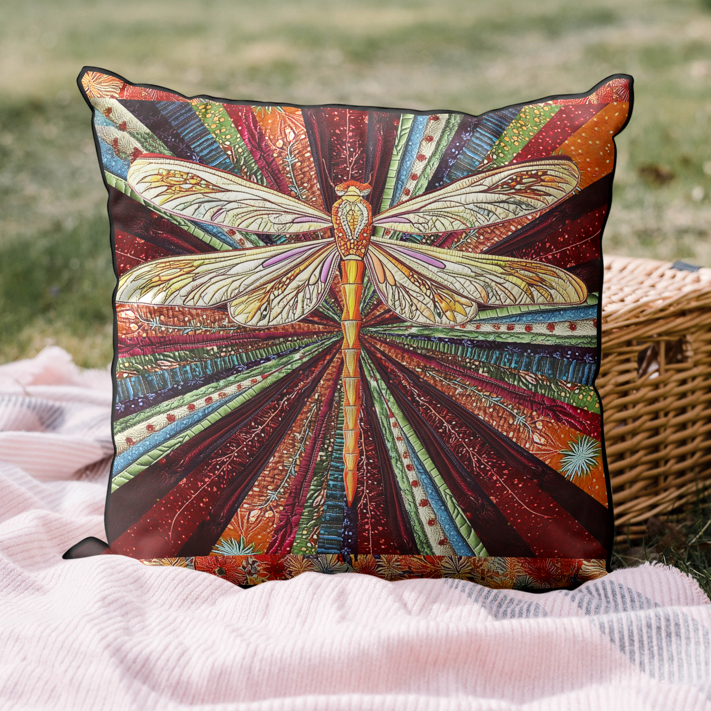 Mystic Dragonfly Quilted Pillow Case NCU0DK4247