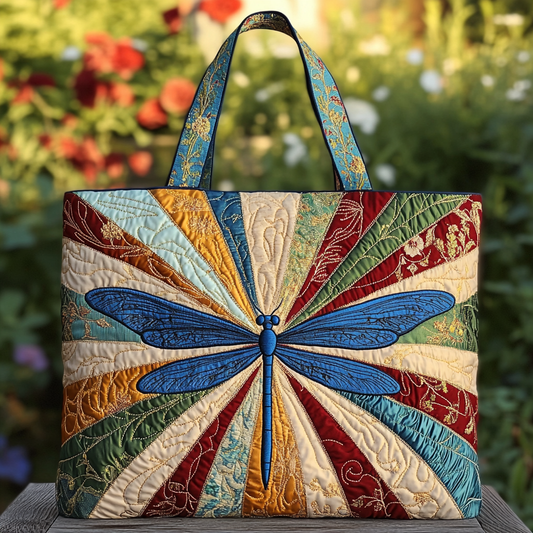 Mystic Dragonfly Quilted Tote Bag NCU0DK9125