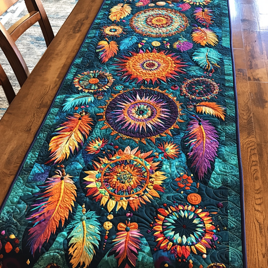Mystic Dreamcatcher Quilted Table Runner NCU0DK4277