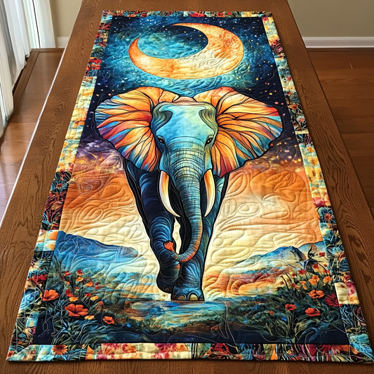Mystic Elephant Quilted Table Runner NCU0DK8820