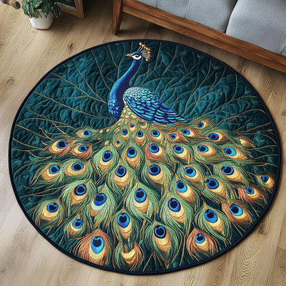 Mystic Feathers Quilted Round Mat NCU0NT4884