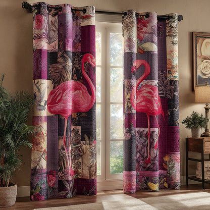 Mystic Flamingo Quilted Curtains NCU0HH1729