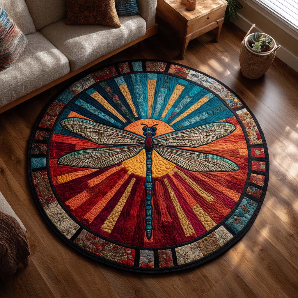 Mystic Flight Quilted Round Mat NCU0TD020
