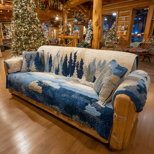 Mystic Forest Quilted Sofa Cover NCU0DV8622