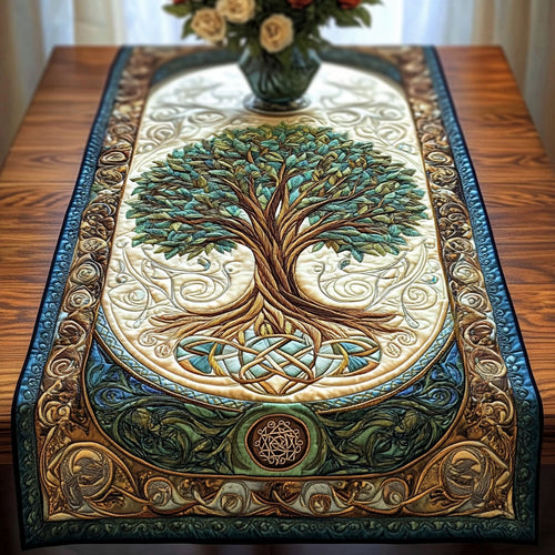 Mystic Forest Quilted Table Runner NCU0NT3030