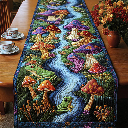 Mystic Frog Haven Quilted Table Runner NCU0PT4138