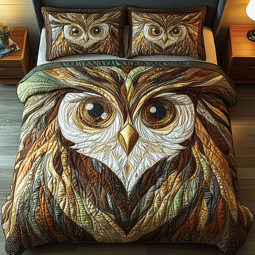 Mystic Gaze 3-Piece Quilted Bedding Set NCU0VL1058