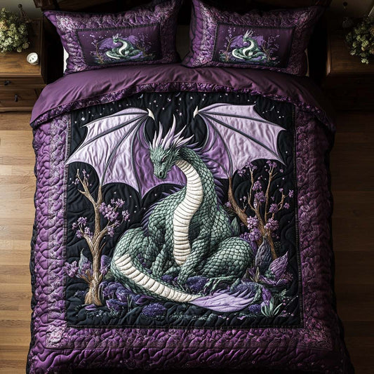 Mystic Guardian 3-Piece Quilted Bedding Set NCU0NT7901