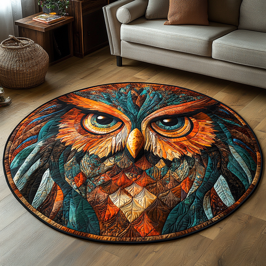 Mystic Hoot Quilted Round Mat NCU0DK4955