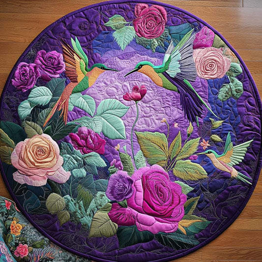Mystic Hummer Trail Quilted Round Mat NCU0NT8269