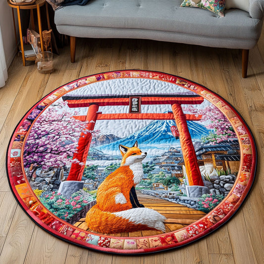 Mystic Kitsune Quilted Round Mat NCU0NT6828