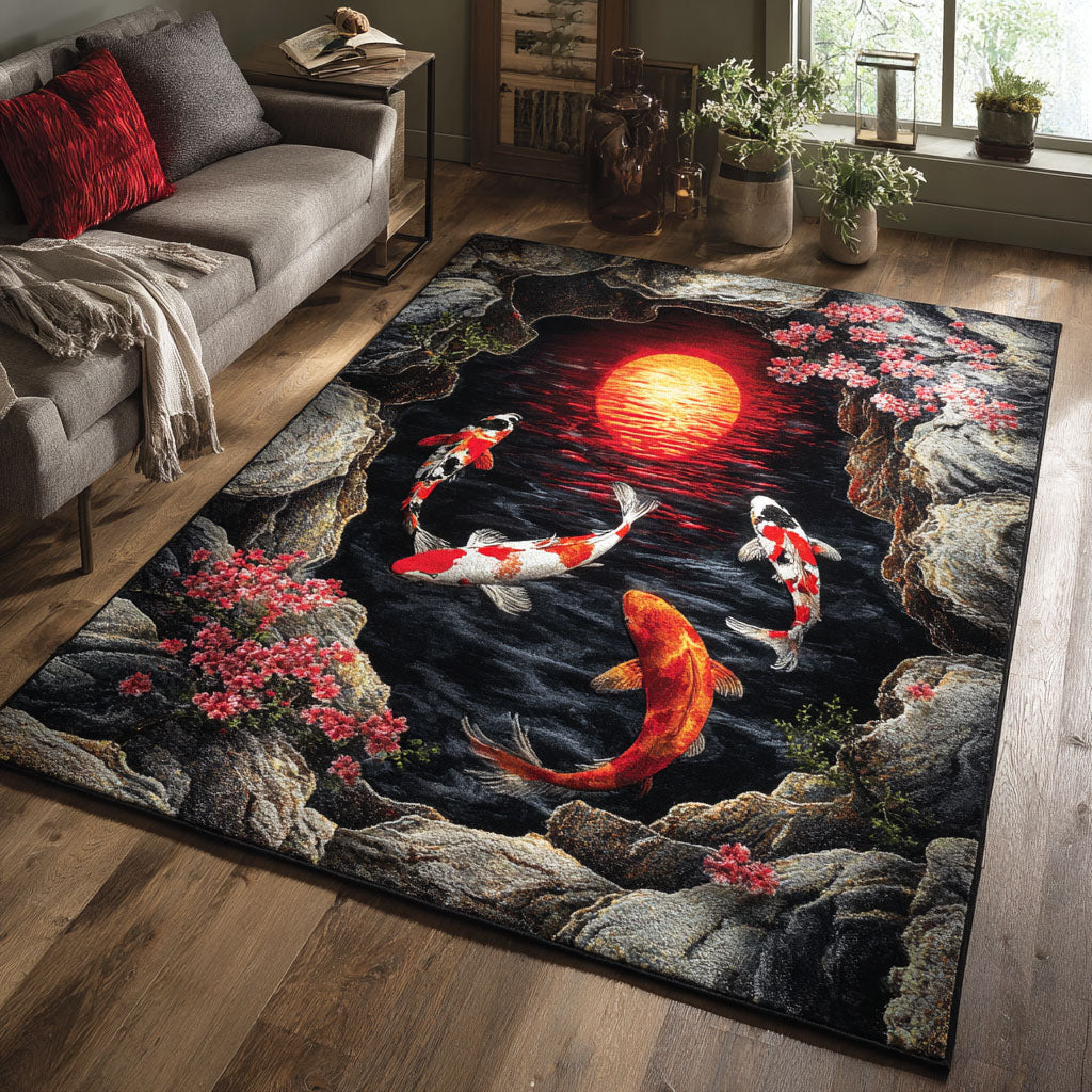 Mystic Koi Area Rug NCU0TD2551