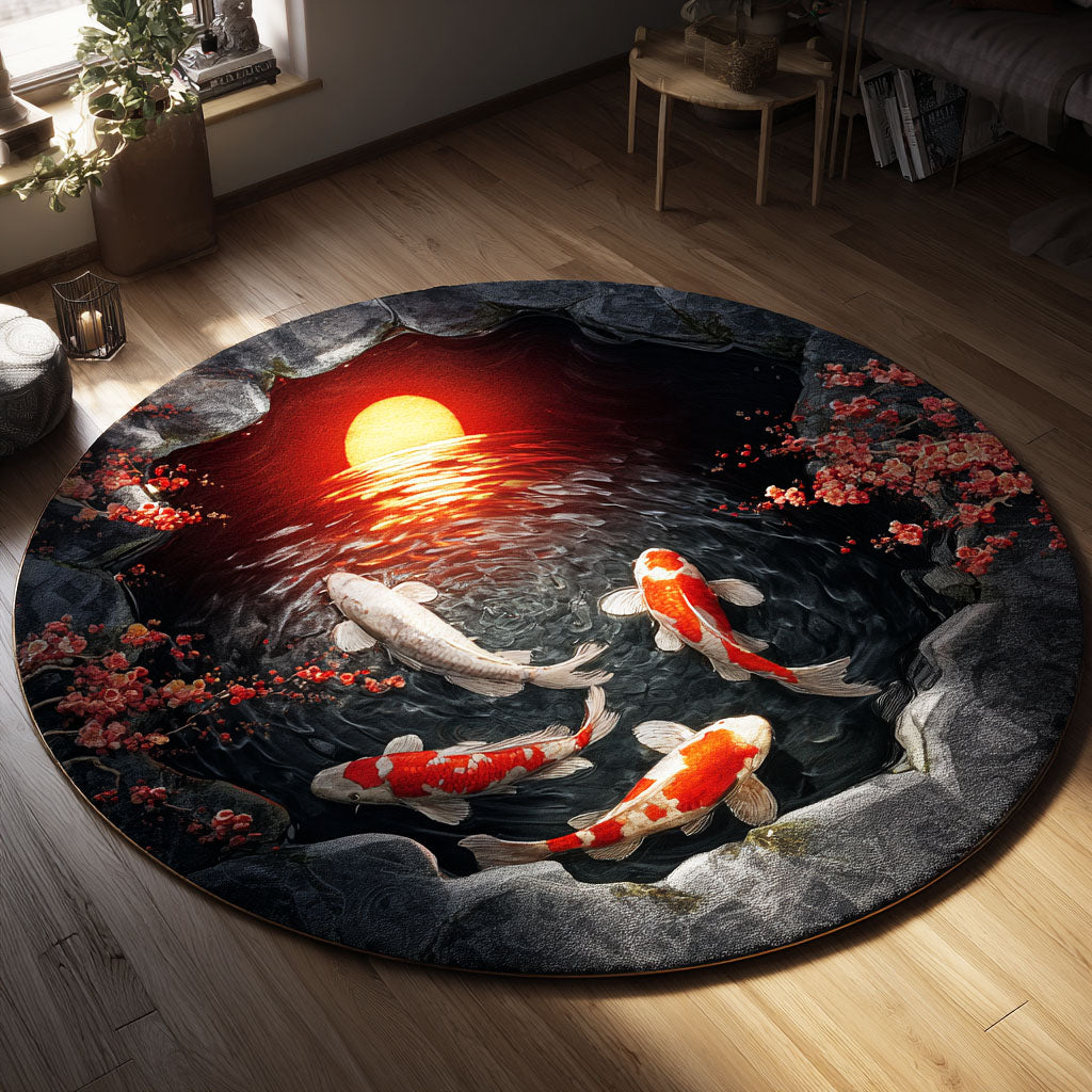 Koi Round Carpet NCU0VT380