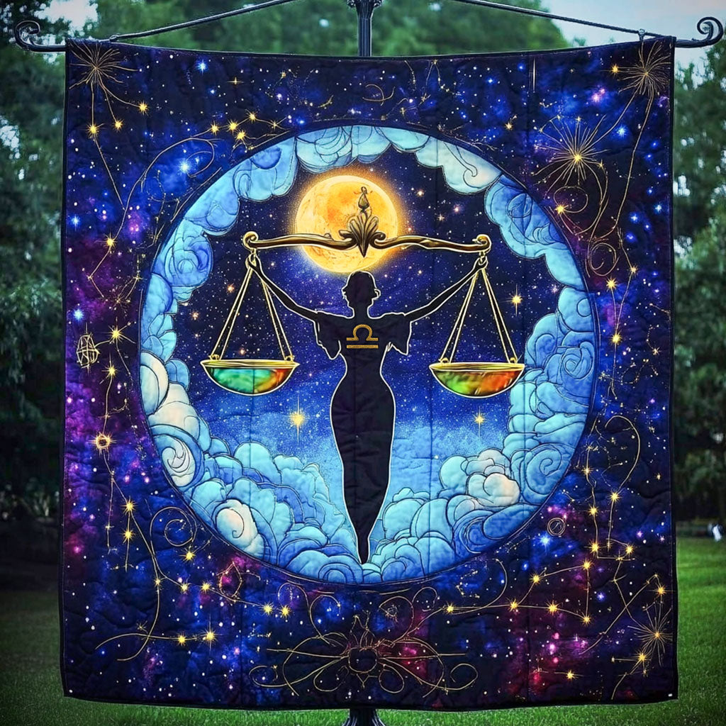 Mystic Libra Goddess Quilted Blanket NCU0NT5830