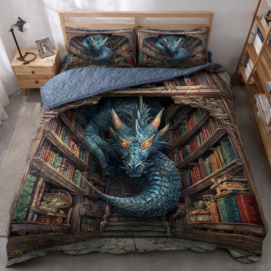 Mystic Library 3-Piece Quilted Bedding Set NCU0TV1360