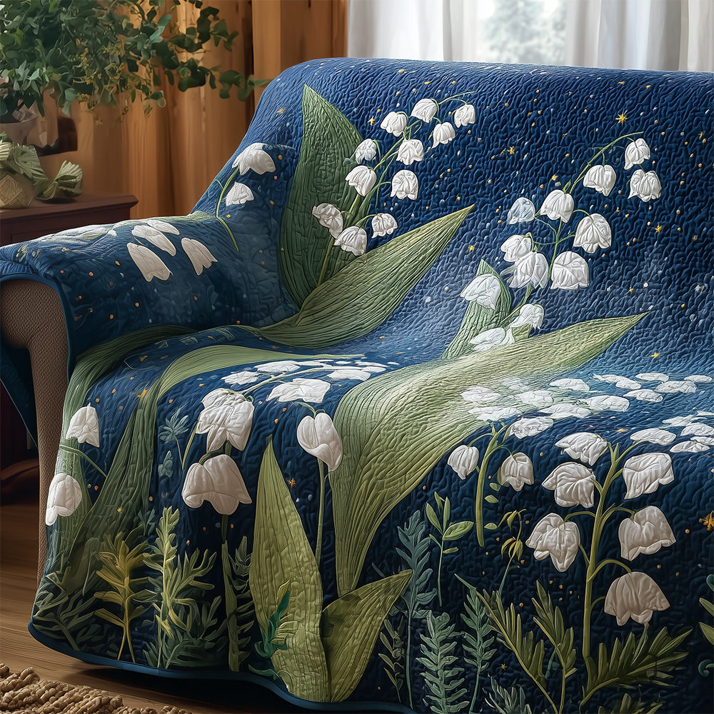 Mystic Lily Meadow Quilted Sofa Cover NCU0TH3633