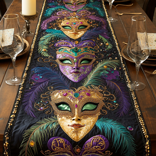Mystic Mardi Quilted Table Runner NCU0VH2392