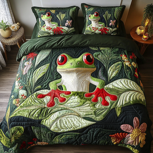 Mystic Marsh 3-Piece Quilted Bedding Set NCU0VH3555