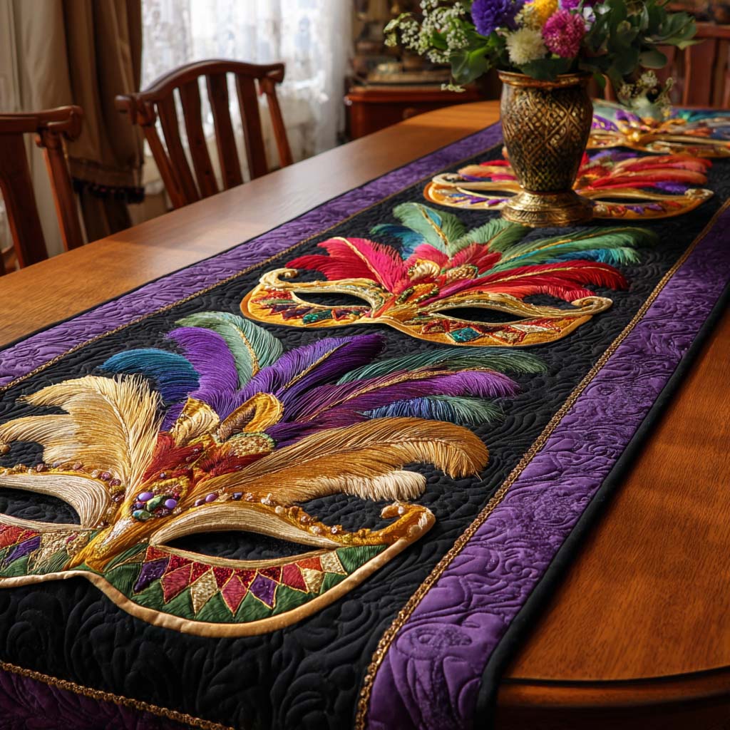 Mystic Masque Quilted Table Runner NCU0NT11606