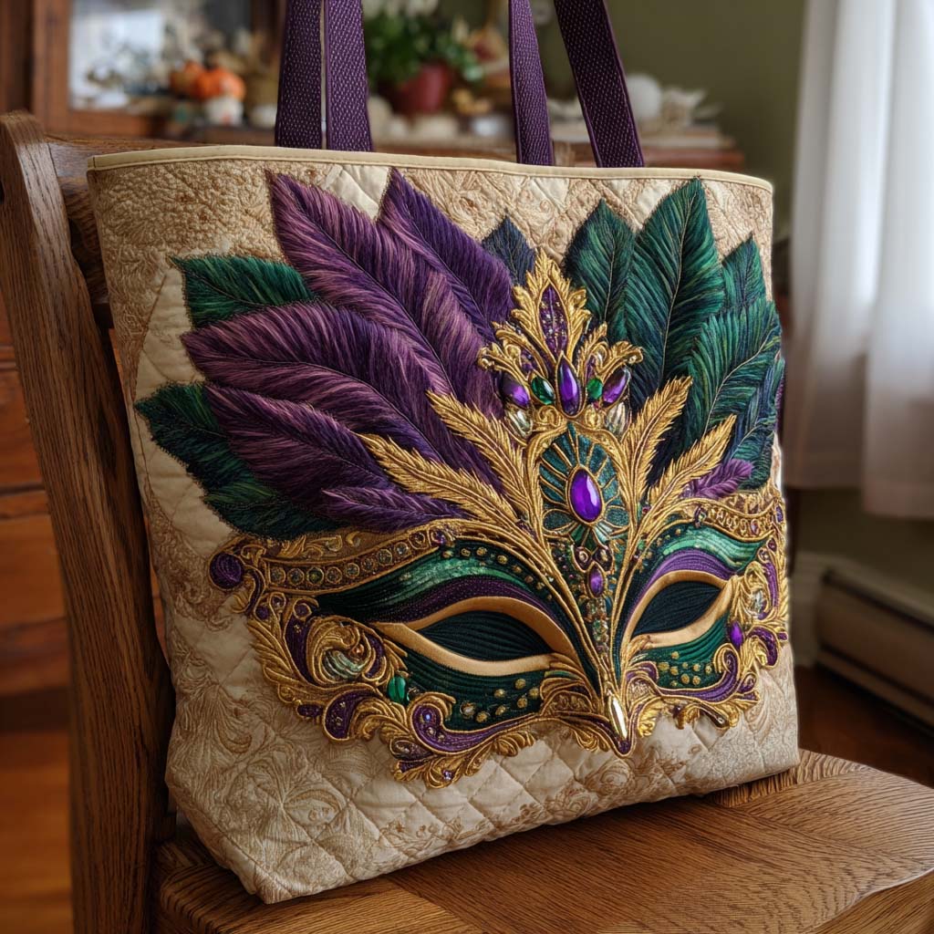 Mystic Masquerade Quilted Tote Bag NCU0NT11587