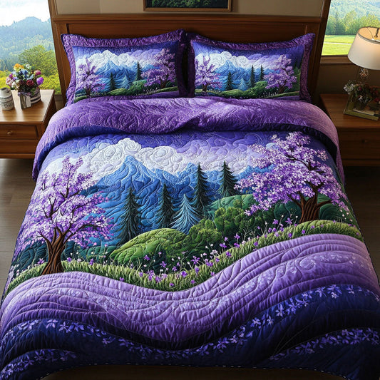 Mystic Meadows 3-Piece Quilted Bedding Set NCU0PT7080