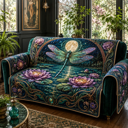 Mystic Moonlit Skimmer Quilted Sofa Cover NCU0VL3816