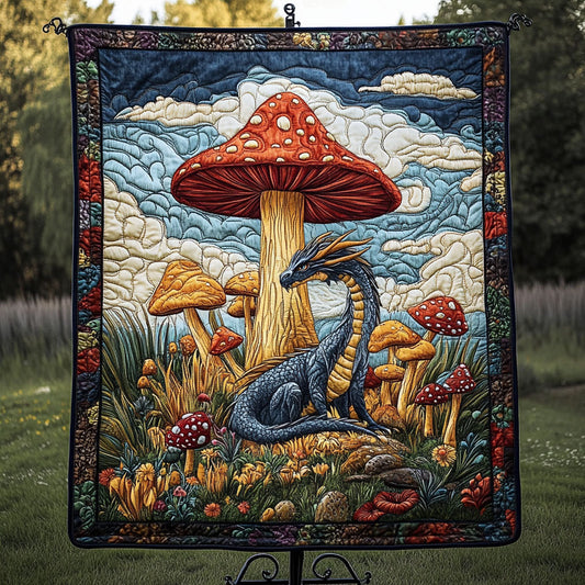 Mystic Mushroom Quilted Blanket NCU0NT4291
