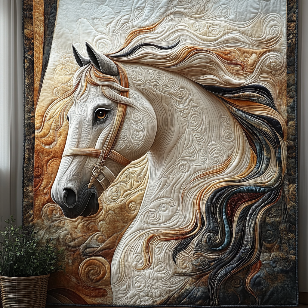 Mystic Mustang Quilted Blanket NCU0DV3084