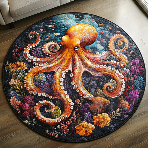 Mystic Octopus Quilted Round Mat NCU0DV5245