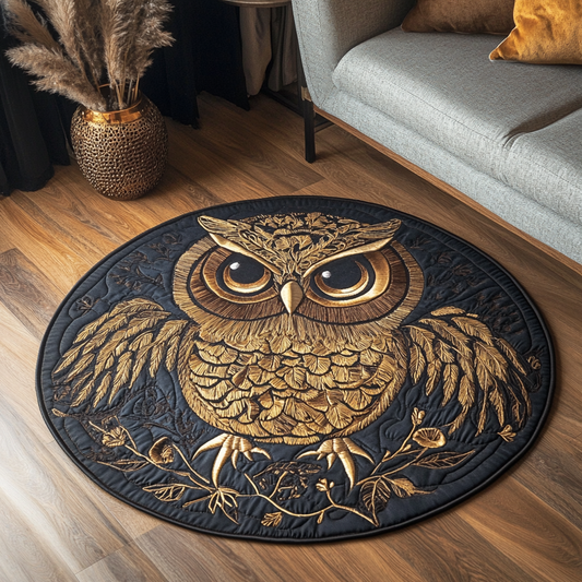 Mystic Owl Quilted Round Mat NCU0DK7917