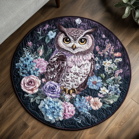 Mystic Owl Quilted Round Mat NCU0VH4779