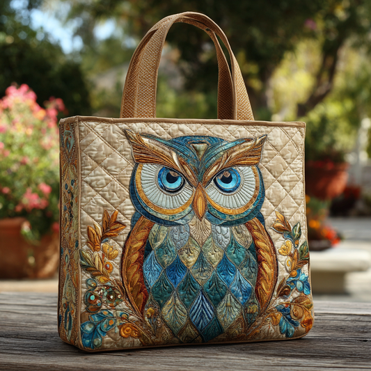 Mystic Owl Quilted Tote Bag NCU0DK8957
