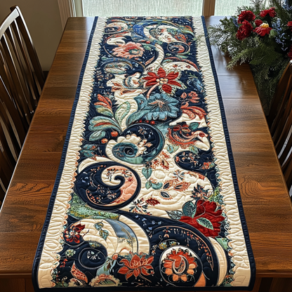 Mystic Paisley Quilted Table Runner NCU0DK4208