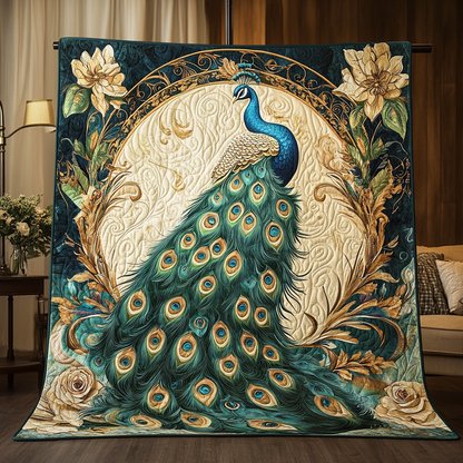 Mystic Peacock Quilted Blanket NCU0VH3116