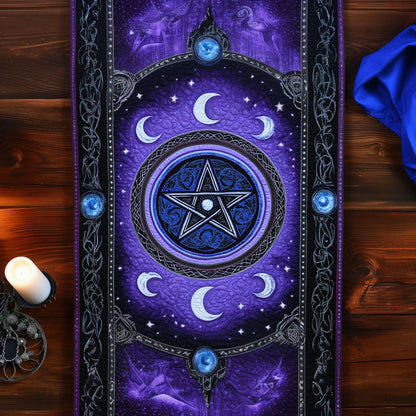 Mystic Pentacle Harmony Quilted Table Runner NCU0PT3357