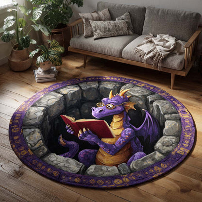 Mystic Reader Dragon Round Carpet NCU0HH1918