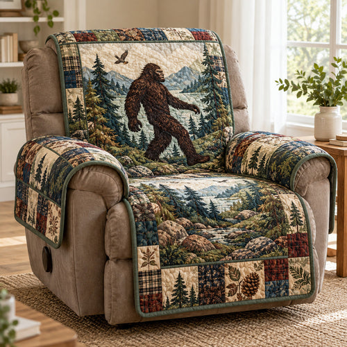 Mystic Sasquatch Forest Quilted Sofa Cover NCU0PT12256