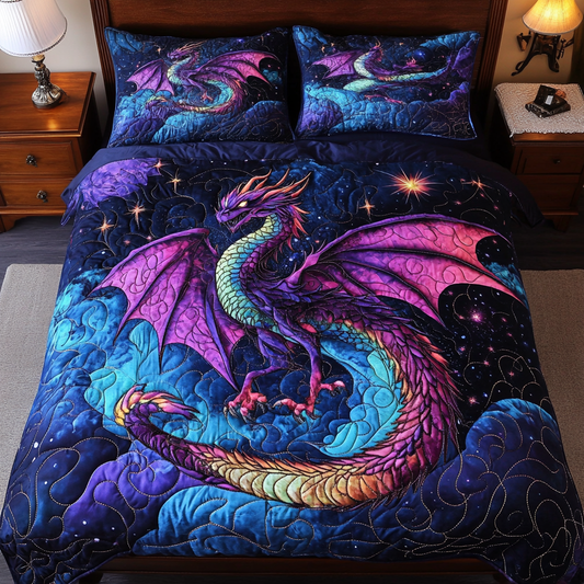 Mystic Scale 3-Piece Quilted Bedding Set NCU0VH5912