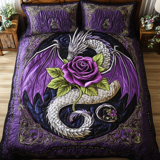 Mystic Scales 3-Piece Quilted Bedding Set NCU0DK7276