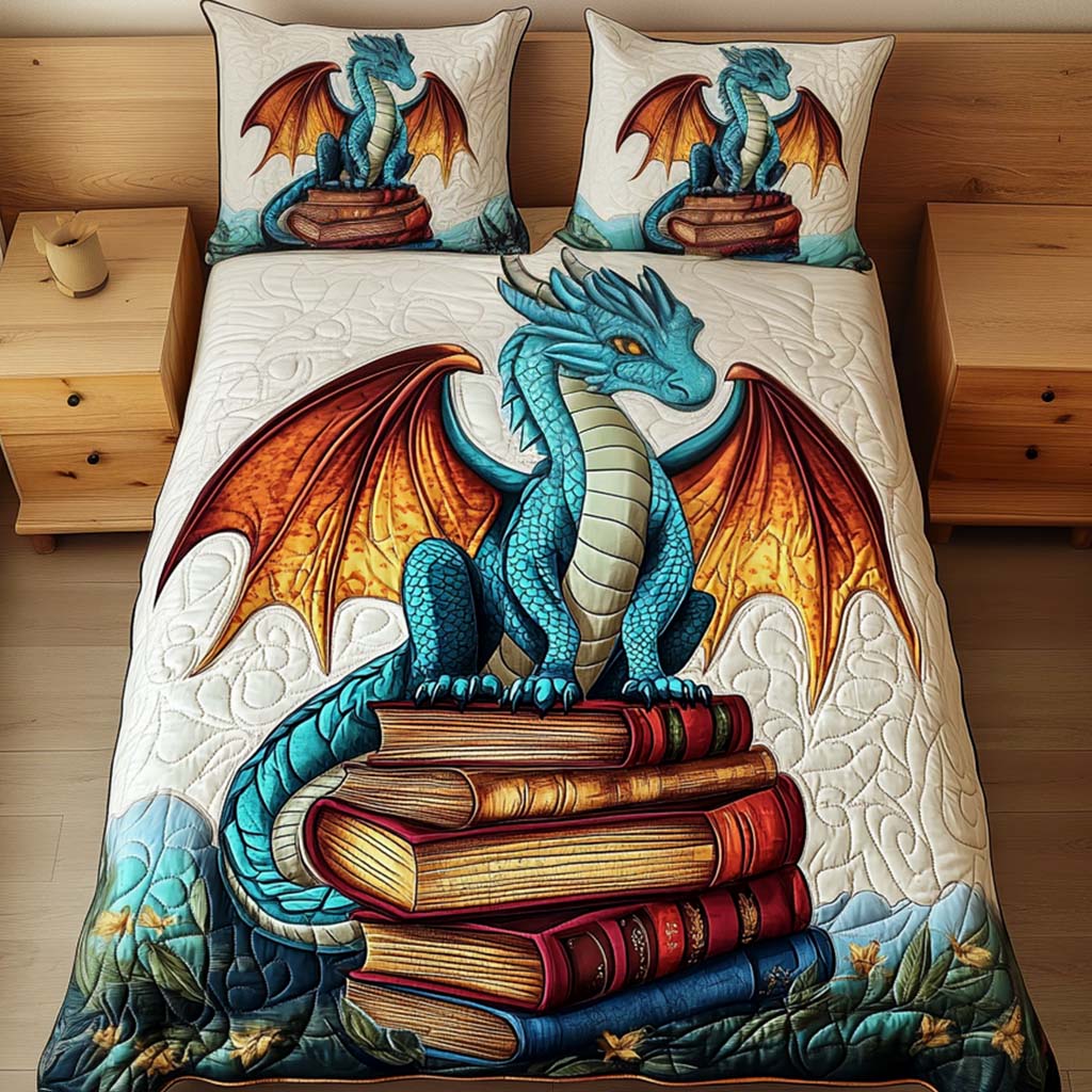 Mystic Scholar 3-Piece Quilted Bedding Set NCU0NT2182