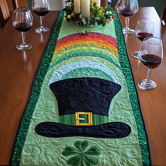 Mystic Shamrock Quilted Table Runner NCU0VH2567