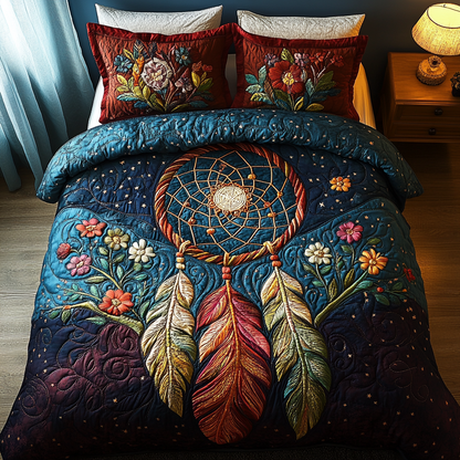 Mystic Threads 3-Piece Quilted Bedding Set NCU0DV3443