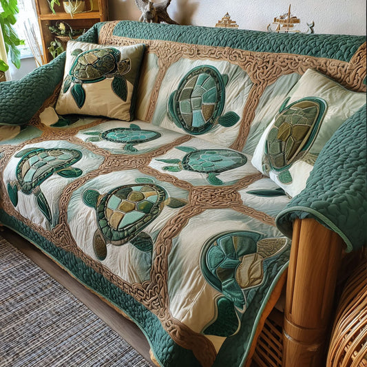 Mystic Tide Quilted Sofa Cover NCU0PT9707