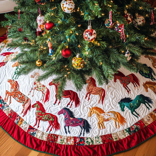 Mystic Trails Christmas Quilted Tree Skirt NCU0NT1724